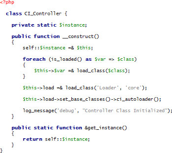 Een stuk PHP-programmacode